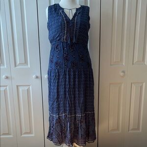 Old Navy Light Blue Sleeveless Maxi Dress L